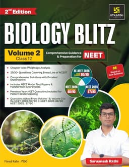 NEET Question Booklet with Solution | Biology Blitz Volume 2 : Class 12th |  PYQ  Re-NEET 2026  NEET 2025 - 2026 Best Comprehensive Practice Book with Chapterwise Weightage Analysis thumbnail 1