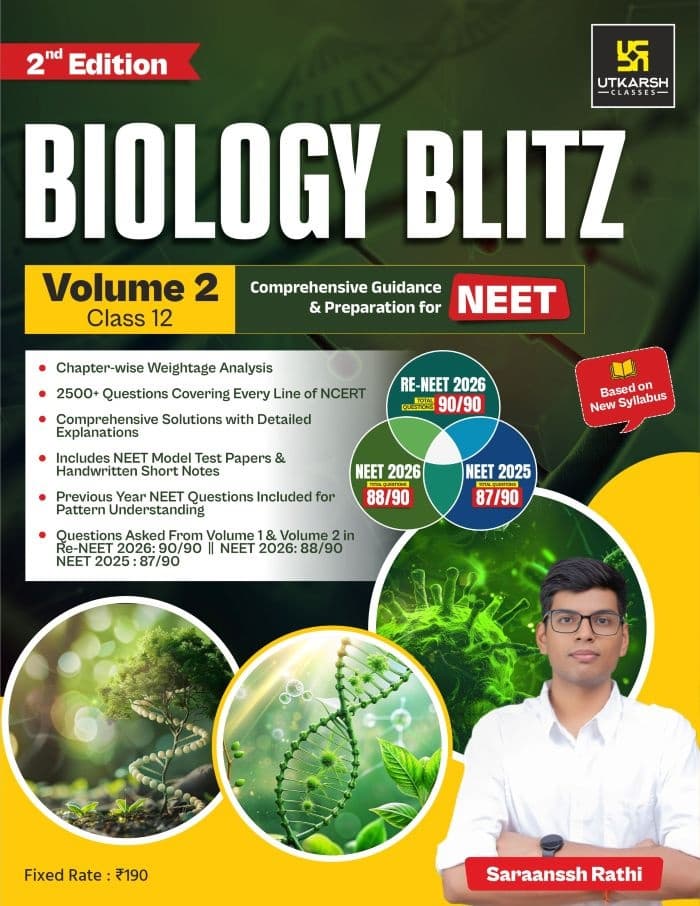 NEET Question Booklet with Solution | Biology Blitz Volume 2 : Class 12th |  PYQ  Re-NEET 2026  NEET 2025 - 2026 Best Comprehensive Practice Book with Chapterwise Weightage Analysis