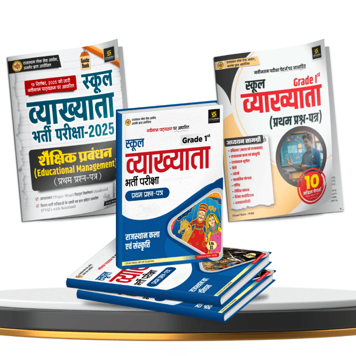 School Lecturer 1st Grade Exam Complete Study Pack 13 Books | 10 Model Papers | Education Management Combo (Set of 15 Books)